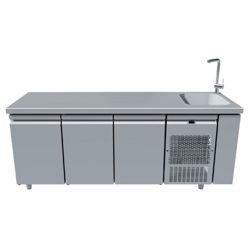 Ψυγείο Πάγκος Inox GN με Γούρνα 40x40 PG205-40L