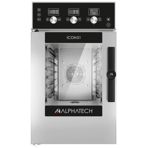 Electric Convection Oven with Touch Control Alphatech for 6 GN 1/1 Italy