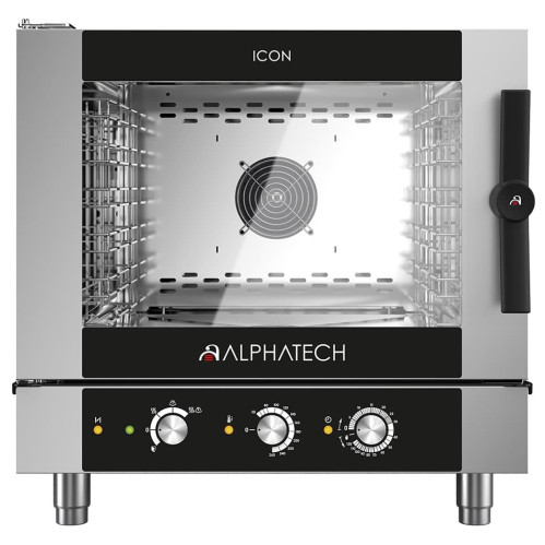 Electric Convection Oven with Mechanical Control Alphatech for 5 GN 1/1 Italy