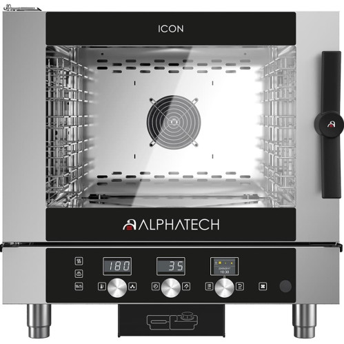 Electric Convection Oven with Touch Control Alphatech for 5 GN 1/1 Ιταλίας